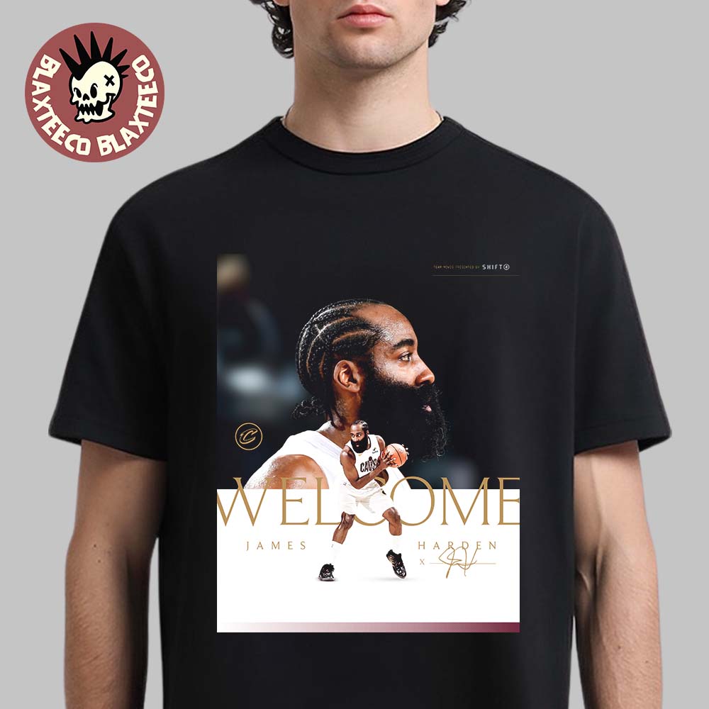 James Harden Welcome To Cleveland Cavaliers - Adult & Kids T-Shirts, Sweatshirts & Hoodies apparel design preview 1