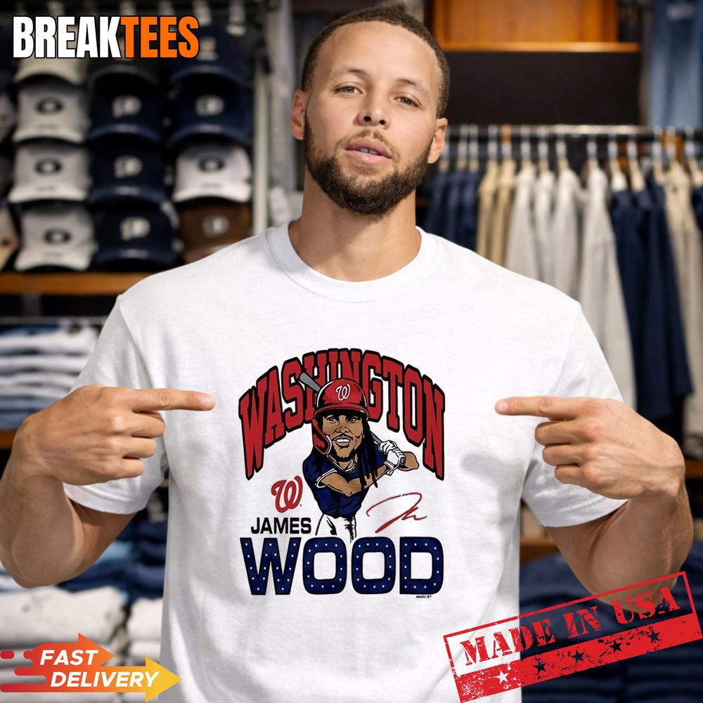 James Wood Washington Nationals Baseball Graphic - Adult & Kids T-Shirts, Sweatshirts & Hoodies apparel design preview 1