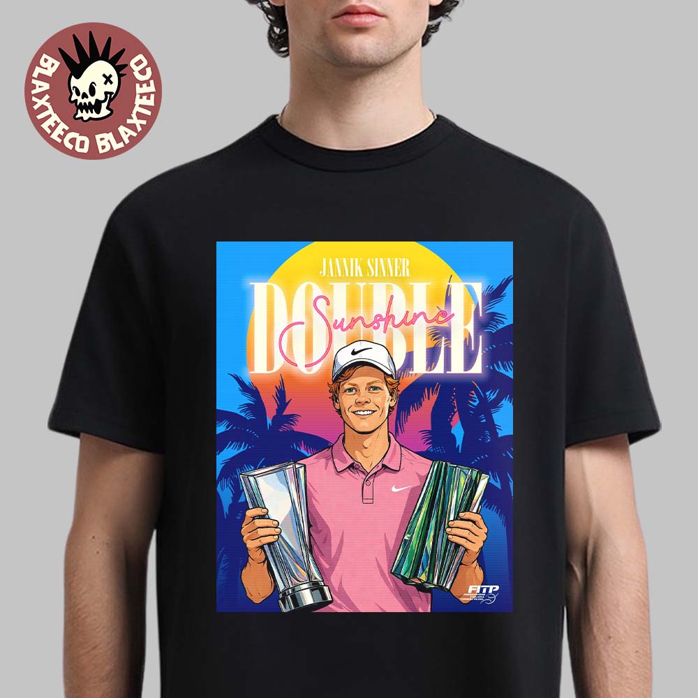 Jannik Sinner Double Sunshine Miami Open 2026 - Adult & Kids T-Shirts, Sweatshirts & Hoodies apparel design preview 1