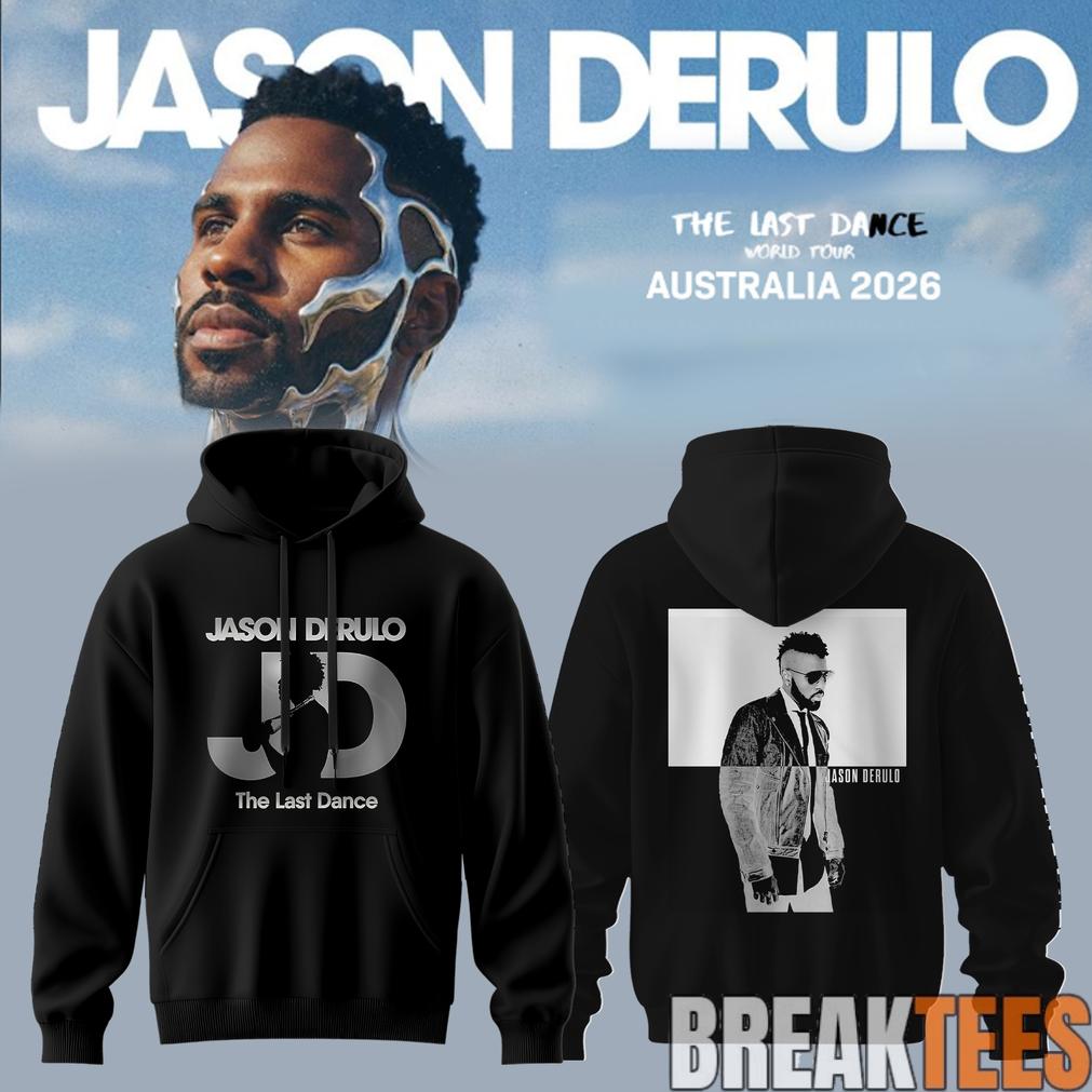 Jason Derulo The Last Dance World Tour 2026 AUS NZ - Adult & Kids T-Shirts, Sweatshirts & Hoodies apparel design preview 1