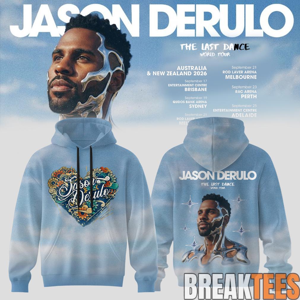 Jason Derulo The Last Dance World Tour 2026 - Adult & Kids T-Shirts, Sweatshirts & Hoodies apparel design preview 1
