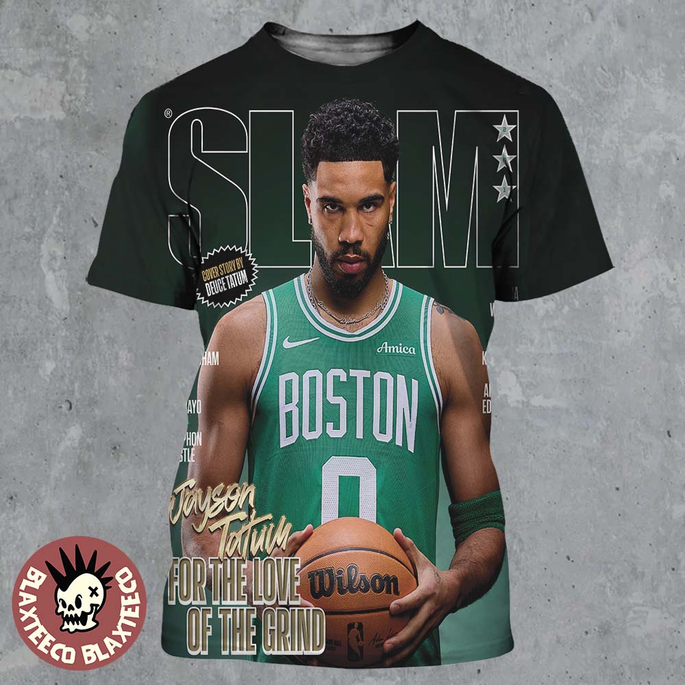 Jason Tatum Boston Celtics On The Cover Of SLAM 261 - Adult & Kids T-Shirts, Sweatshirts & Hoodies apparel design preview 1