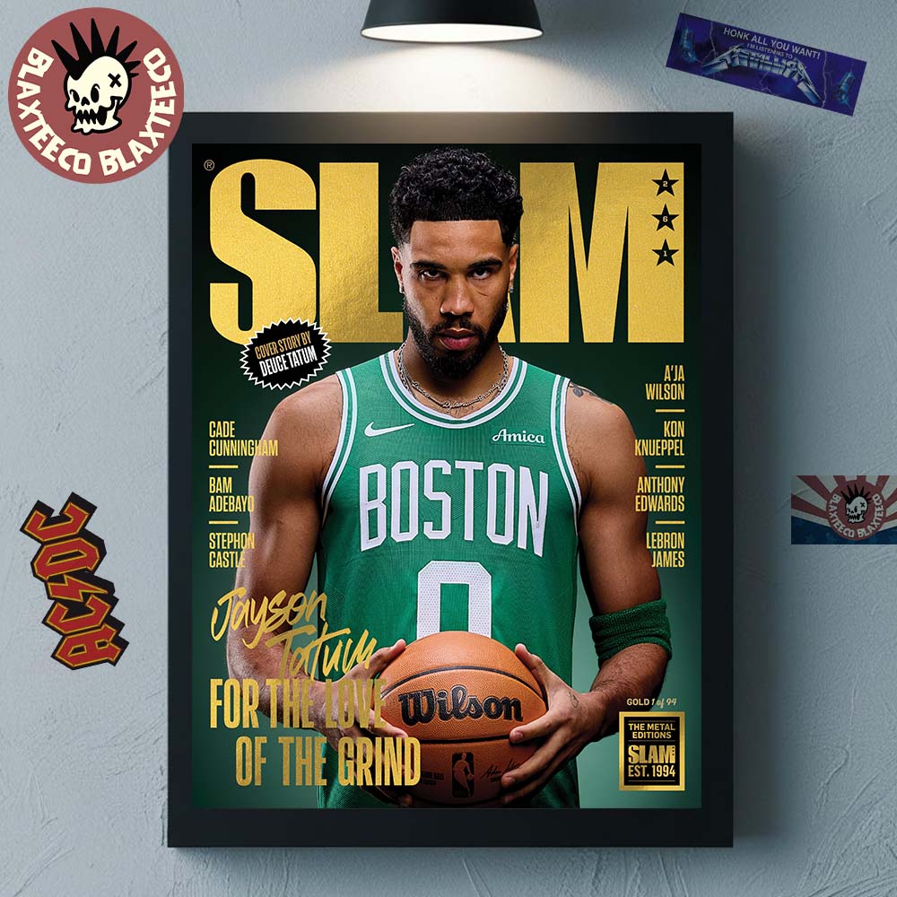 Jason Tatum Boston Celtics On The Cover Of SLAM 261 - Adult & Kids T-Shirts, Sweatshirts & Hoodies apparel design preview 1