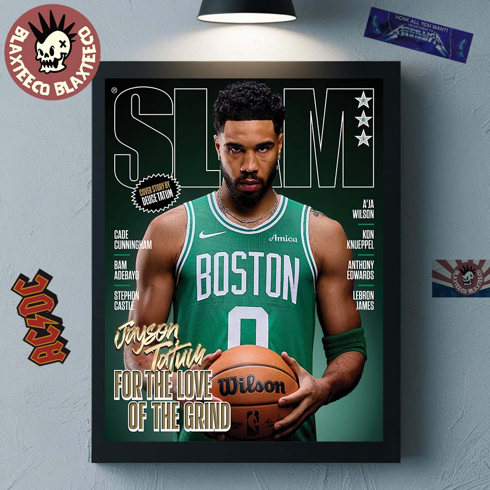 Jason Tatum Boston Celtics On The Cover Of SLAM 261 - Adult & Kids T-Shirts, Sweatshirts & Hoodies apparel design preview 1