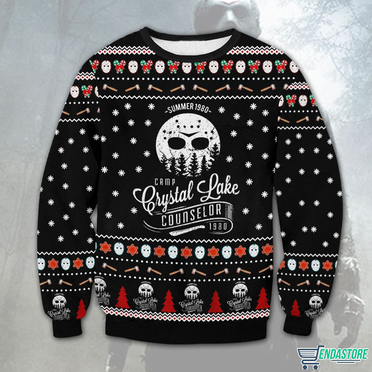 Jason Vooheers Crystal Lake 3D Christmas Sweater - Holiday Gift product image