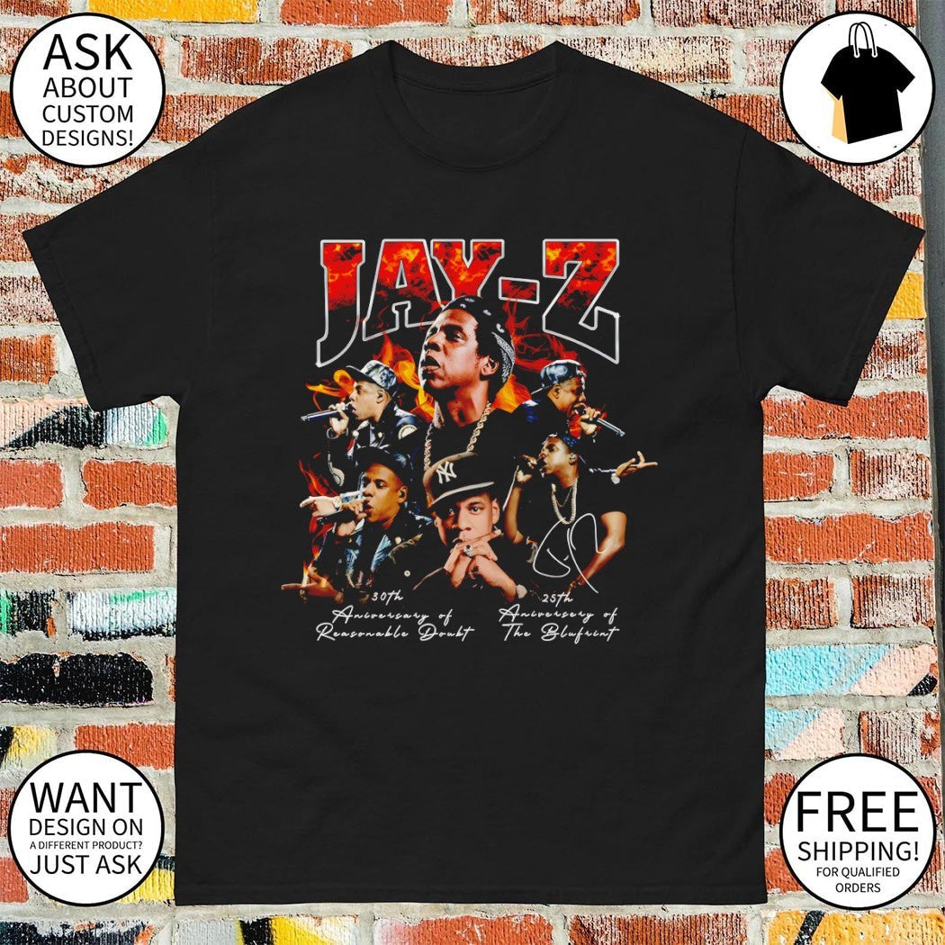 Jay-Z Reasonable Doubt 30th Anniversary signature - Adult & Kids T-Shirts, Sweatshirts & Hoodies apparel design preview 1