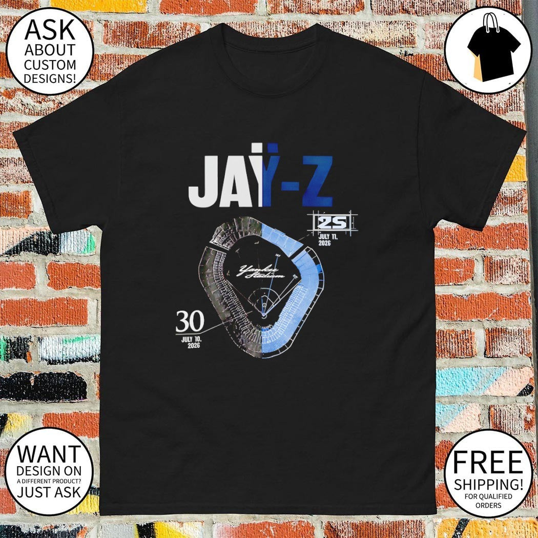 Jay-Z Yankee Stadium July 10 11 2026 25 event music - Adult & Kids T-Shirts, Sweatshirts & Hoodies apparel design preview 1