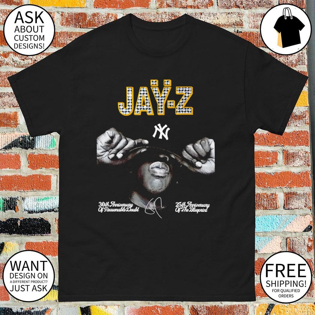 Jay-Z Yankee Stadium Reasonable Doubt The Blueprint - Adult & Kids T-Shirts, Sweatshirts & Hoodies apparel design preview 1