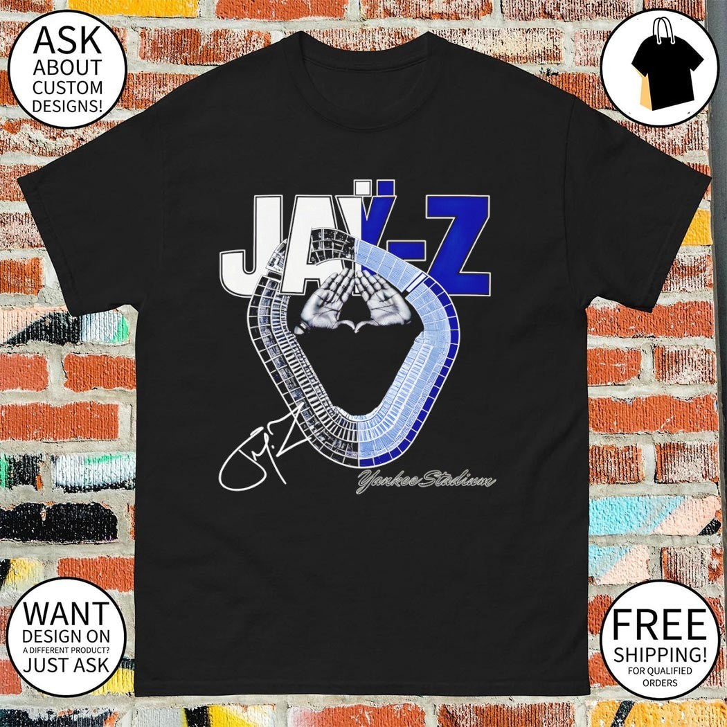 Jay-Z Yankee Stadium signature June 2026 - Adult & Kids T-Shirts, Sweatshirts & Hoodies apparel design preview 1