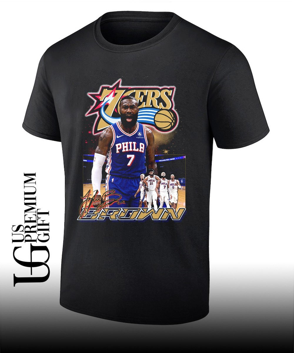 Jaylen Brown Phila 7 Philadelphia 76ers basketball - Adult & Kids T-Shirts, Sweatshirts & Hoodies apparel design preview 1