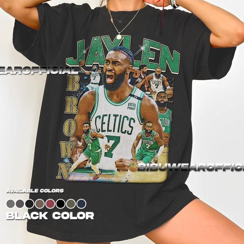 Jaylen Brown Heavy Cotton Basketball Fan Player - Adult & Kids T-Shirts, Sweatshirts & Hoodies apparel design preview 1