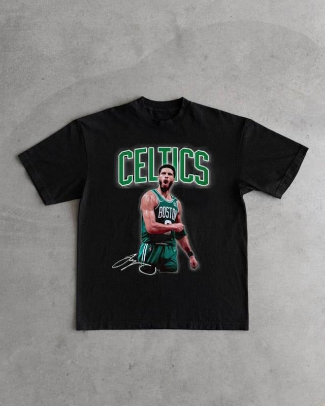 Jayson Tatum Bootleg Basketball Celtics Fan Retro - Adult & Kids T-Shirts, Sweatshirts & Hoodies apparel design preview 1