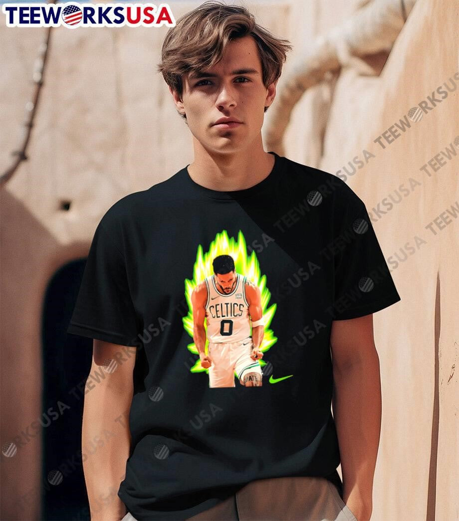 Jayson Tatum Power Up Celtics - Adult & Kids T-Shirts, Sweatshirts & Hoodies apparel design preview 1