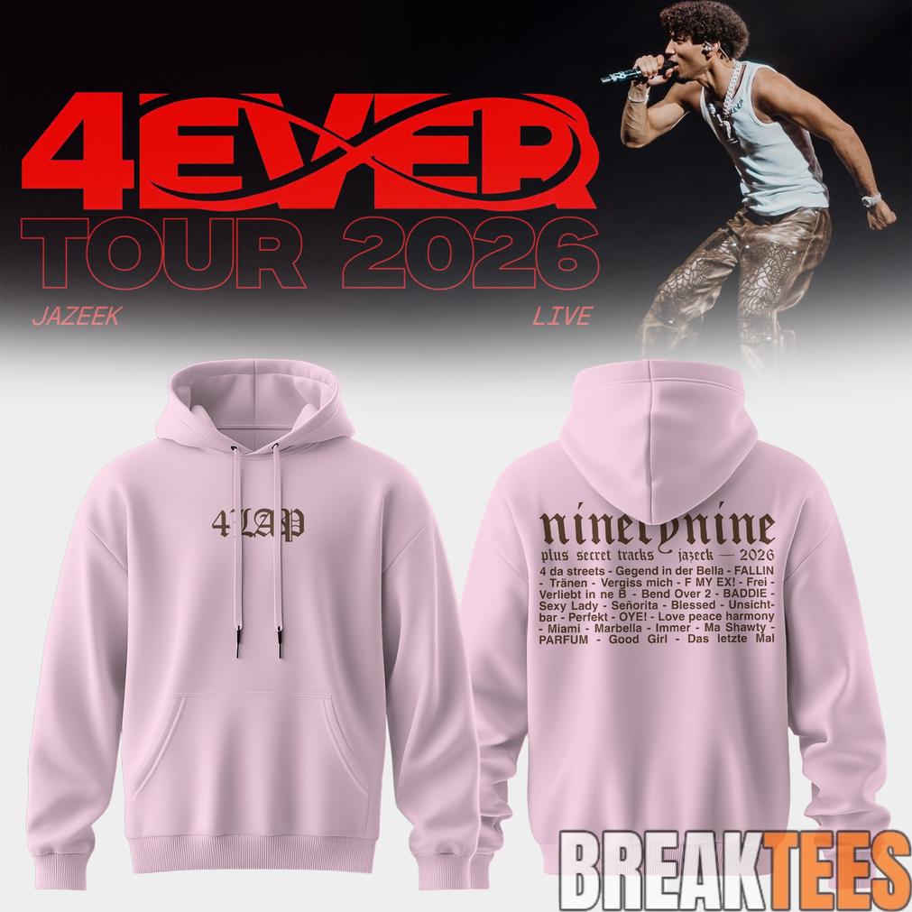 Jazeek 4EVER Tour 2026 Pink - Adult & Kids T-Shirts, Sweatshirts & Hoodies apparel design preview 1