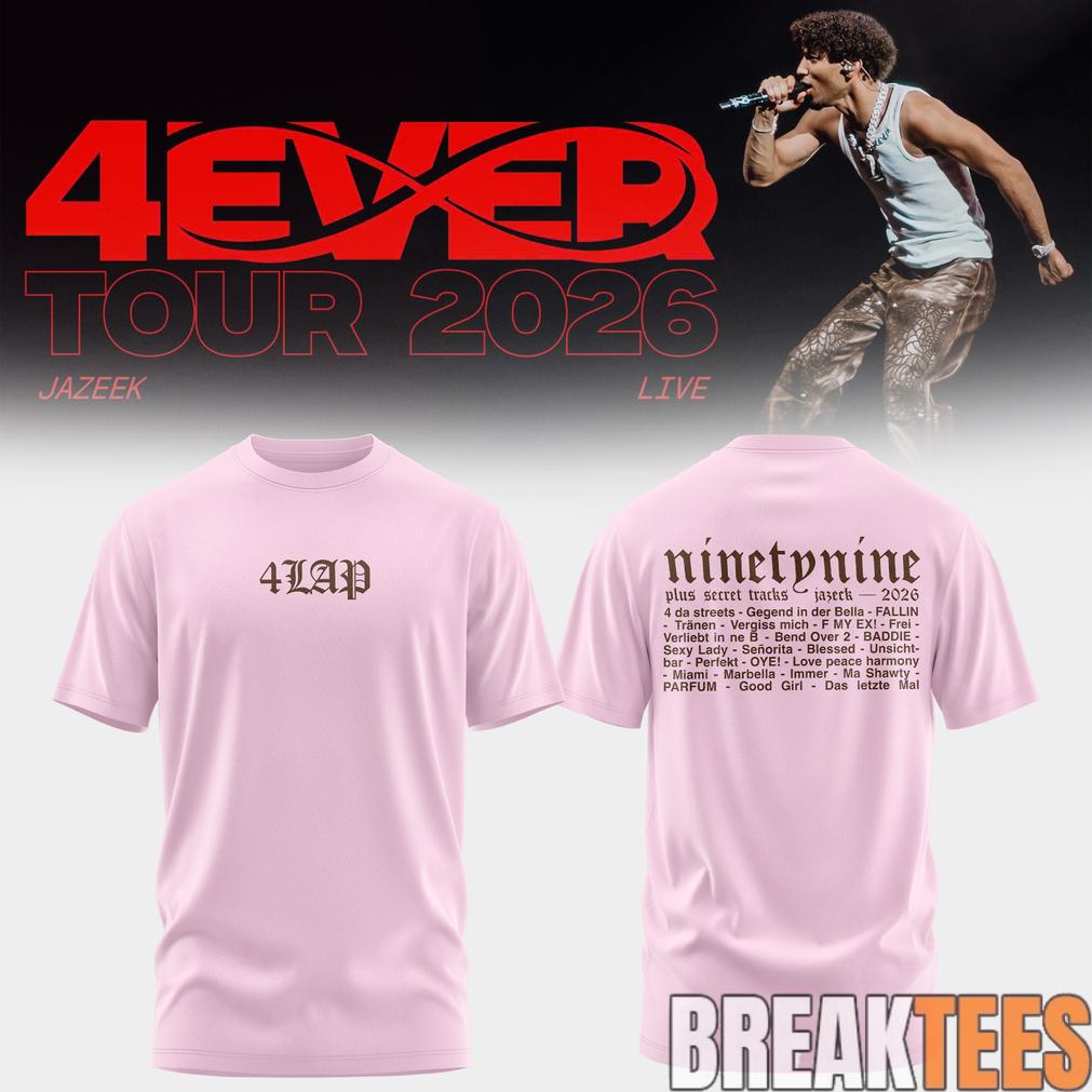 Jazeek 4EVER Tour 2026 Pink - Adult & Kids T-Shirts, Sweatshirts & Hoodies apparel design preview 1