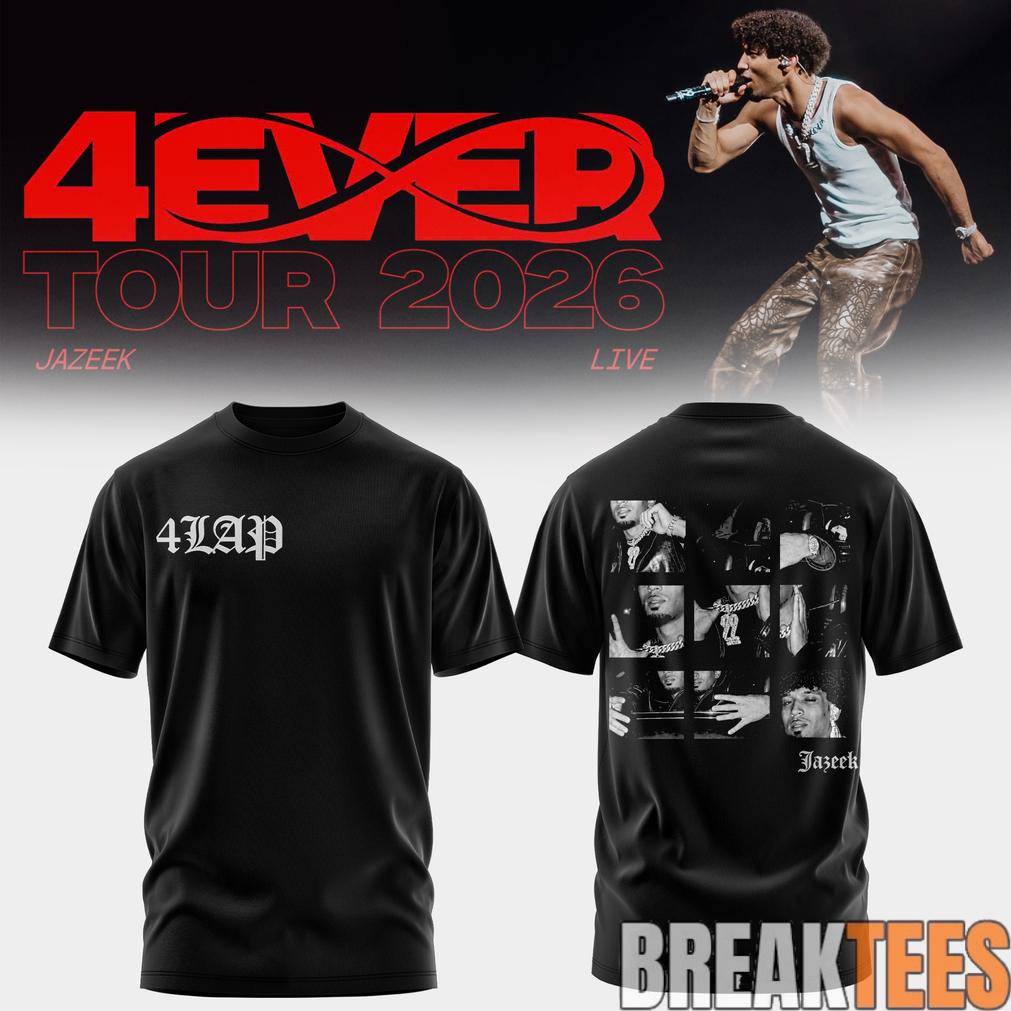 Jazeek 4EVER Tour 2026 Special Black - Adult & Kids T-Shirts, Sweatshirts & Hoodies apparel design preview 1