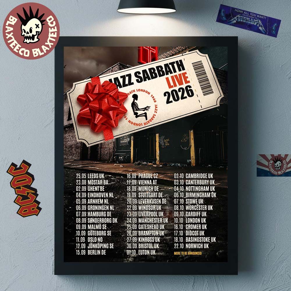 Jazz Sabbath Live 2026 UK And Europe Schedule Dates - Adult & Kids T-Shirts, Sweatshirts & Hoodies apparel design preview 1