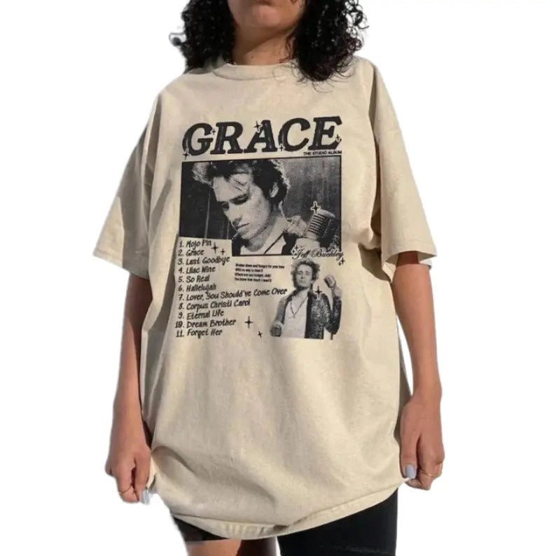 Jeff Buckley Mystery White Boy Tour 1995 Music Great - Adult & Kids T-Shirts, Sweatshirts & Hoodies apparel design preview 1