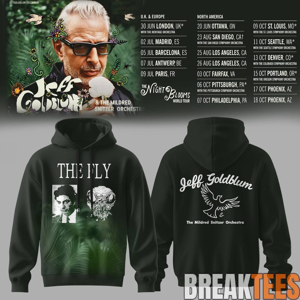 Jeff Goldblum Tour 2026 - Adult & Kids T-Shirts, Sweatshirts & Hoodies apparel design preview 1