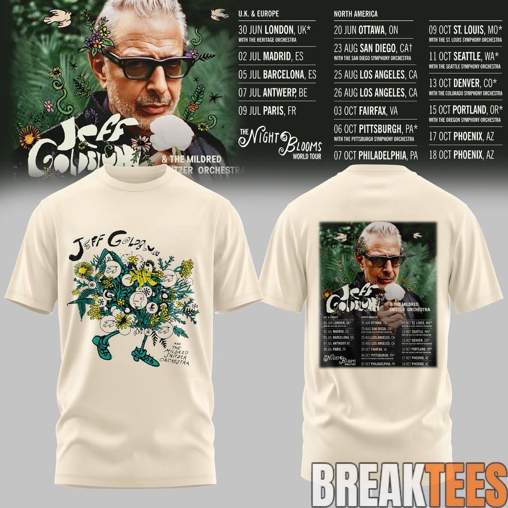 Jeff Goldblum Tour 2026 - Adult & Kids T-Shirts, Sweatshirts & Hoodies apparel design preview 1