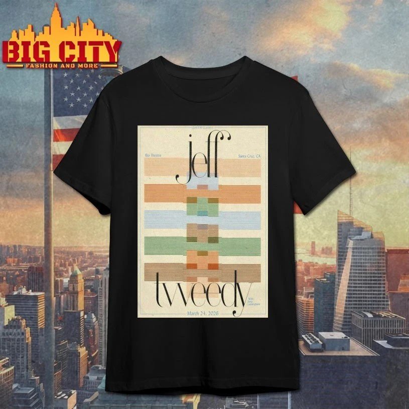 Jeff Tweedy 3.24.2026 Santa Cruz CA Poster - Adult & Kids T-Shirts, Sweatshirts & Hoodies apparel design preview 1