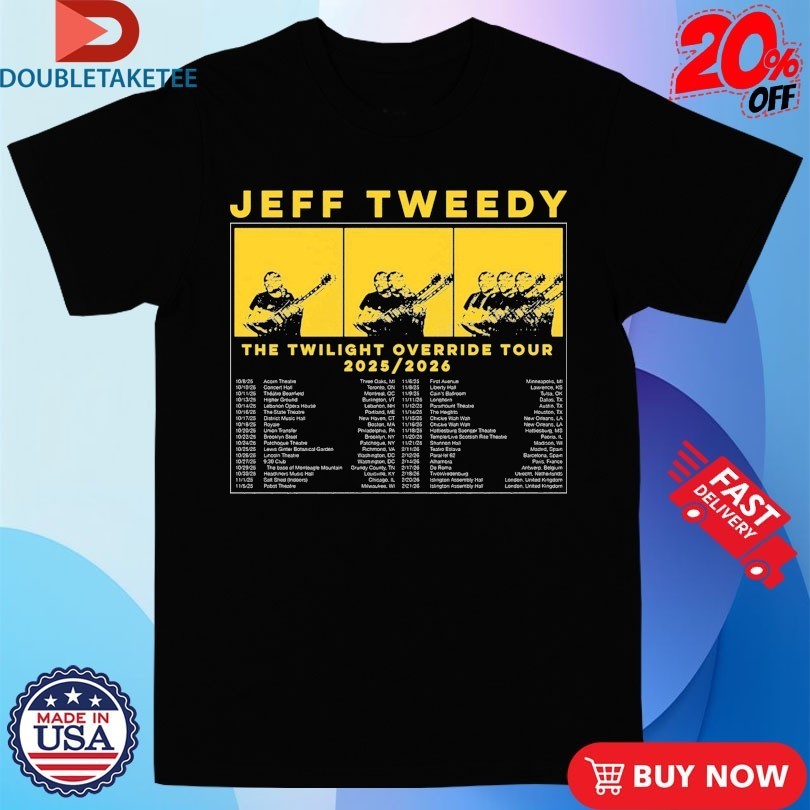 Jeff Tweedy Twilight Override 2025 2026 Tour Dates - Adult & Kids T-Shirts, Sweatshirts & Hoodies apparel design preview 1