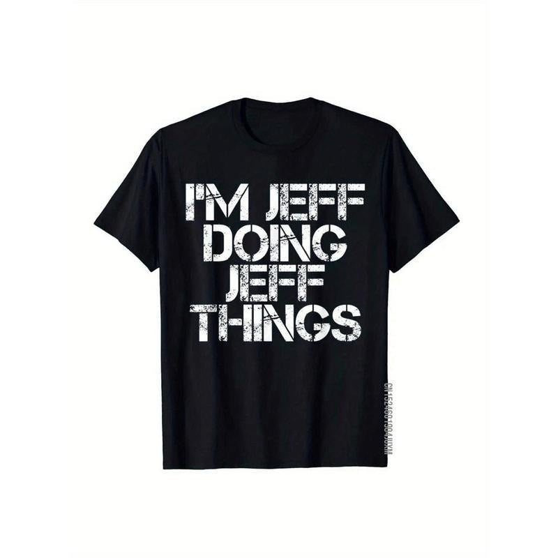 [Jeff'S Own Black Cotton 'I'M Doing Jeff Things' - Adult & Kids T-Shirts, Sweatshirts & Hoodies apparel design preview 1