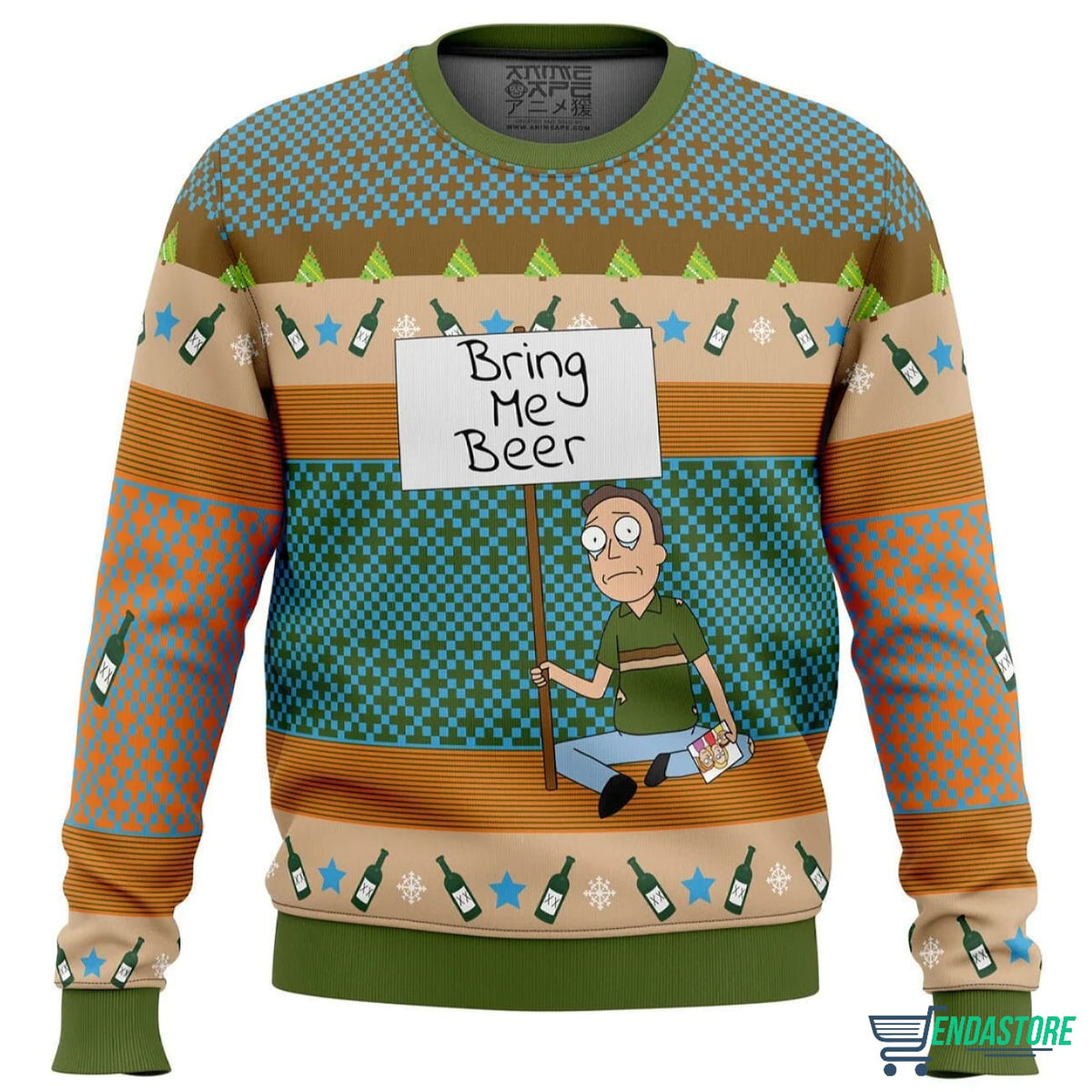 Jerry Christmas Bring Me Beer 3D Ugly Christmas Sweater - Holiday Gift product image