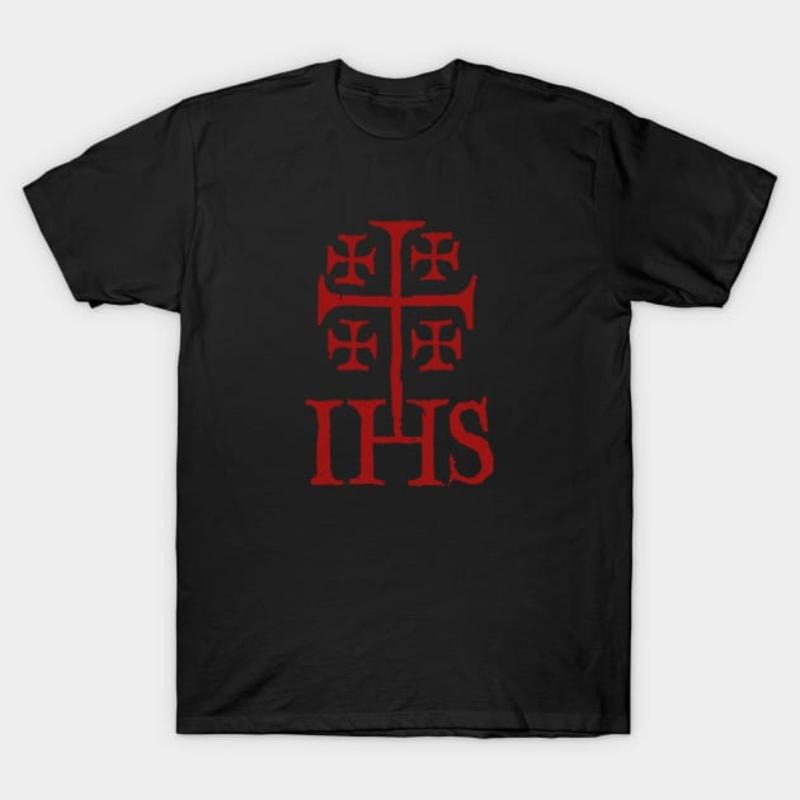 Jerusalem Cross IHS - Adult & Kids T-Shirts, Sweatshirts & Hoodies apparel design preview 1