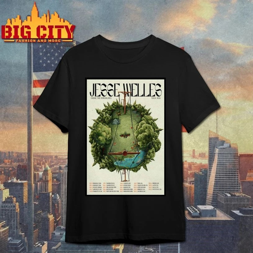 Jesse Welles Spring Tour 26 Poster - Adult & Kids T-Shirts, Sweatshirts & Hoodies apparel design preview 1