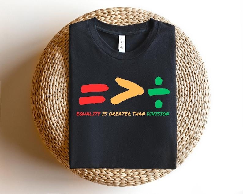 Jessie J Ross Equality Is Greater Than Division Black - Adult & Kids T-Shirts, Sweatshirts & Hoodies apparel design preview 1