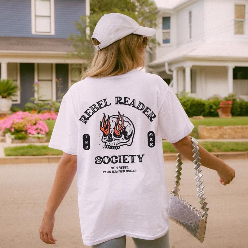 Jessie J Ross Rebel Reader Society Read Banned Books - Adult & Kids T-Shirts, Sweatshirts & Hoodies apparel design preview 1