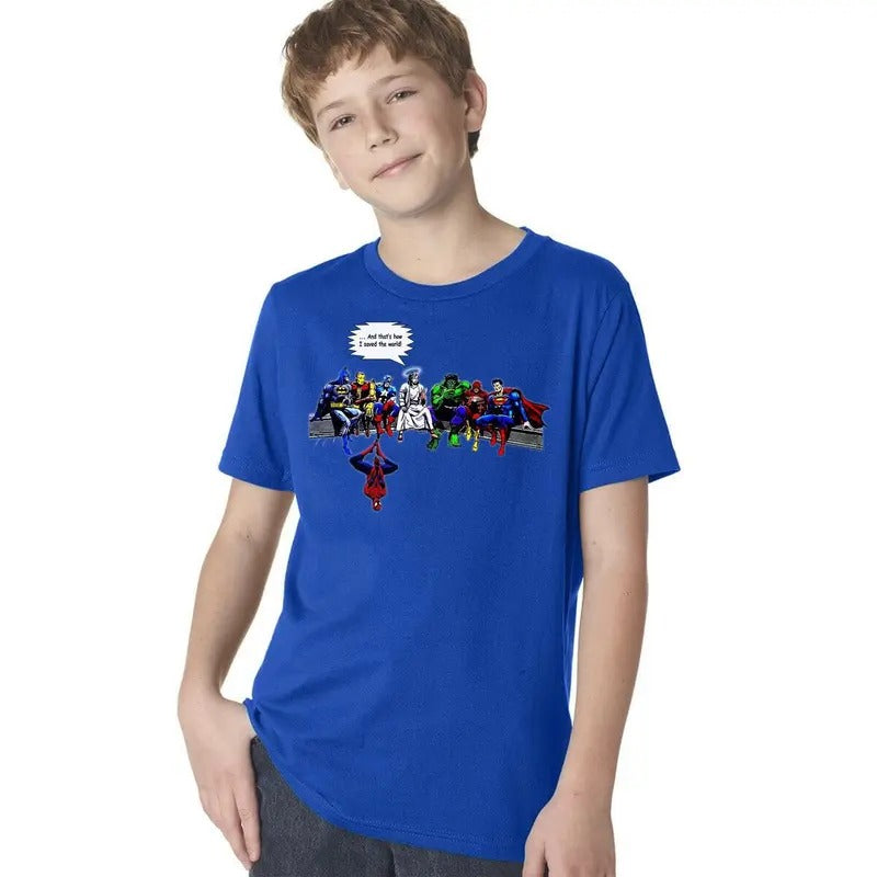 Jesus Superheroes Original That'S How I Saved World - Adult & Kids T-Shirts, Sweatshirts & Hoodies apparel design preview 1
