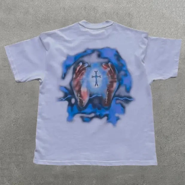 Jesus Cross Casual Street Basketball 2 Sided Y2k Hip - Adult & Kids T-Shirts, Sweatshirts & Hoodies apparel design preview 1