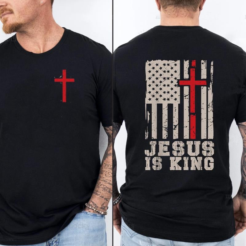 Jesus Is King Pure Cotton Fabric Casual Streetstyle - Adult & Kids T-Shirts, Sweatshirts & Hoodies apparel design preview 1