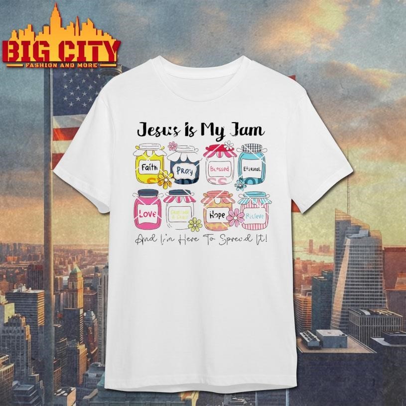 Jesus Is My Jam And Im Here To Spread It - Adult & Kids T-Shirts, Sweatshirts & Hoodies apparel design preview 1