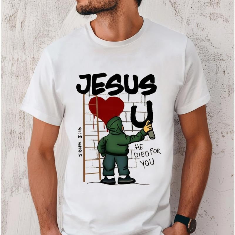 Jesus Loves You He Died Pure Cotton Fabric Casual - Adult & Kids T-Shirts, Sweatshirts & Hoodies apparel design preview 1