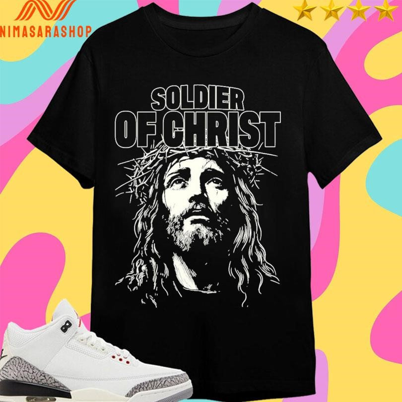 Jesus Soldier Of Christ - Adult & Kids T-Shirts, Sweatshirts & Hoodies apparel design preview 1