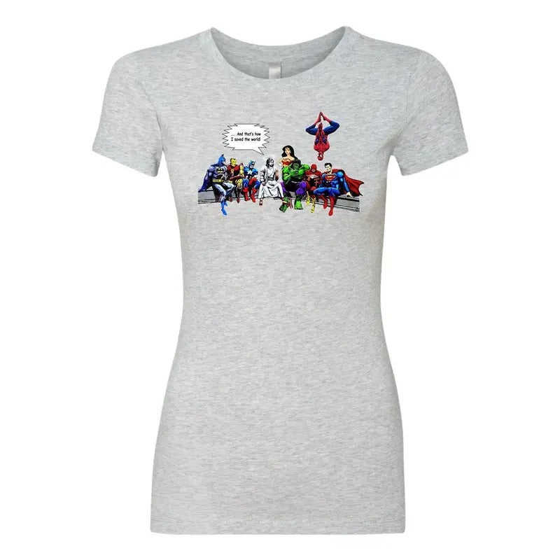 Jesus Superheroes That'S How I Saved World - Adult & Kids T-Shirts, Sweatshirts & Hoodies apparel design preview 1