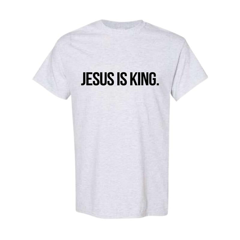 Jesus Is King Easter Slogan Print Round Neck Summer - Adult & Kids T-Shirts, Sweatshirts & Hoodies apparel design preview 1