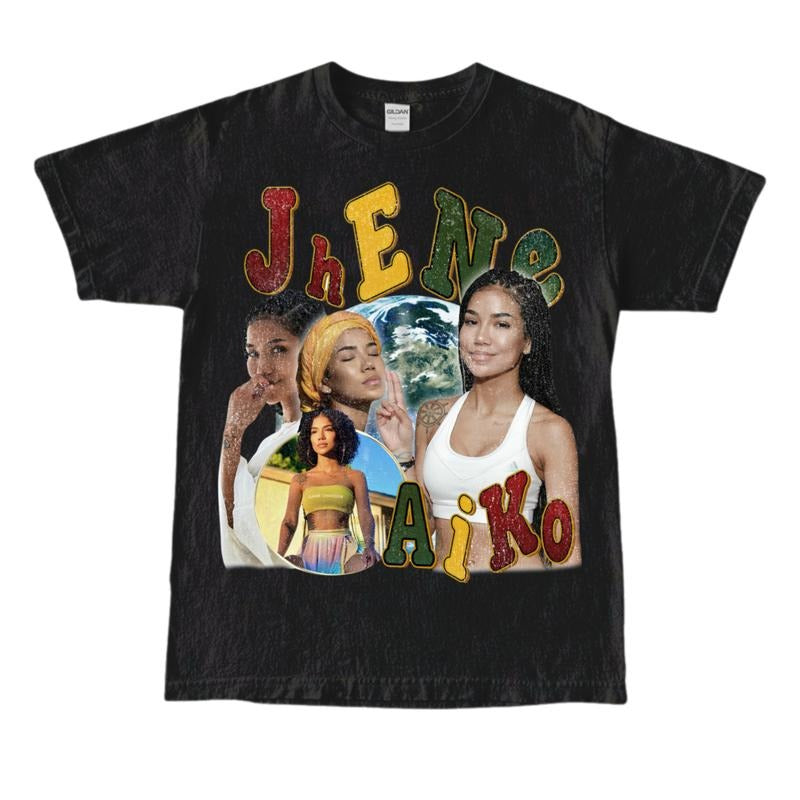 Jhene Aiko Top Short Sleeve Streetwear - Adult & Kids T-Shirts, Sweatshirts & Hoodies apparel design preview 1