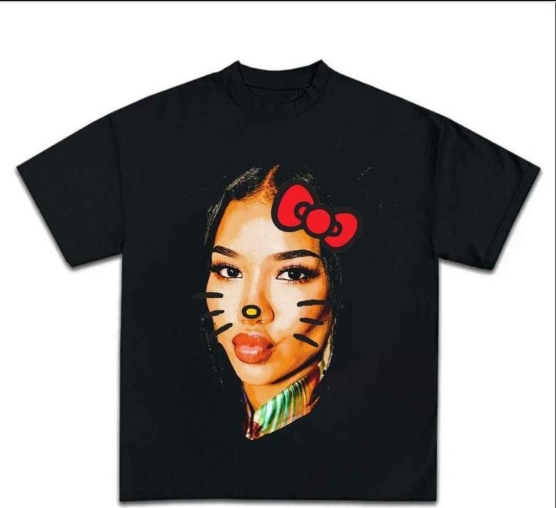Jhene Kitty Big Face Rap Hip Hop - Adult & Kids T-Shirts, Sweatshirts & Hoodies apparel design preview 1