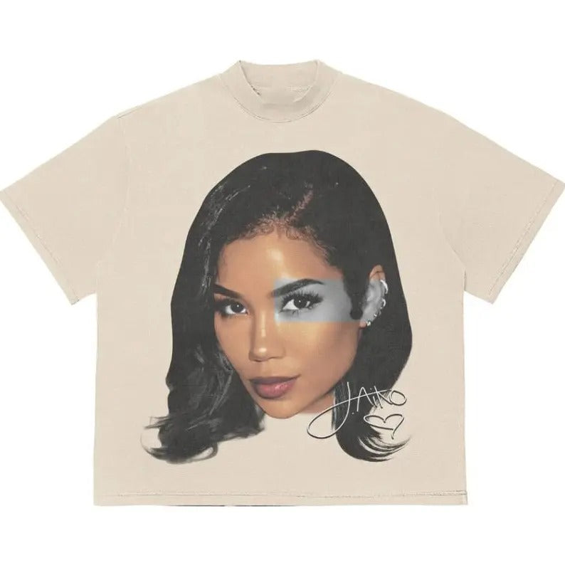Jhene Cotton Print Short Sleeve Suitable Casual - Adult & Kids T-Shirts, Sweatshirts & Hoodies apparel design preview 1