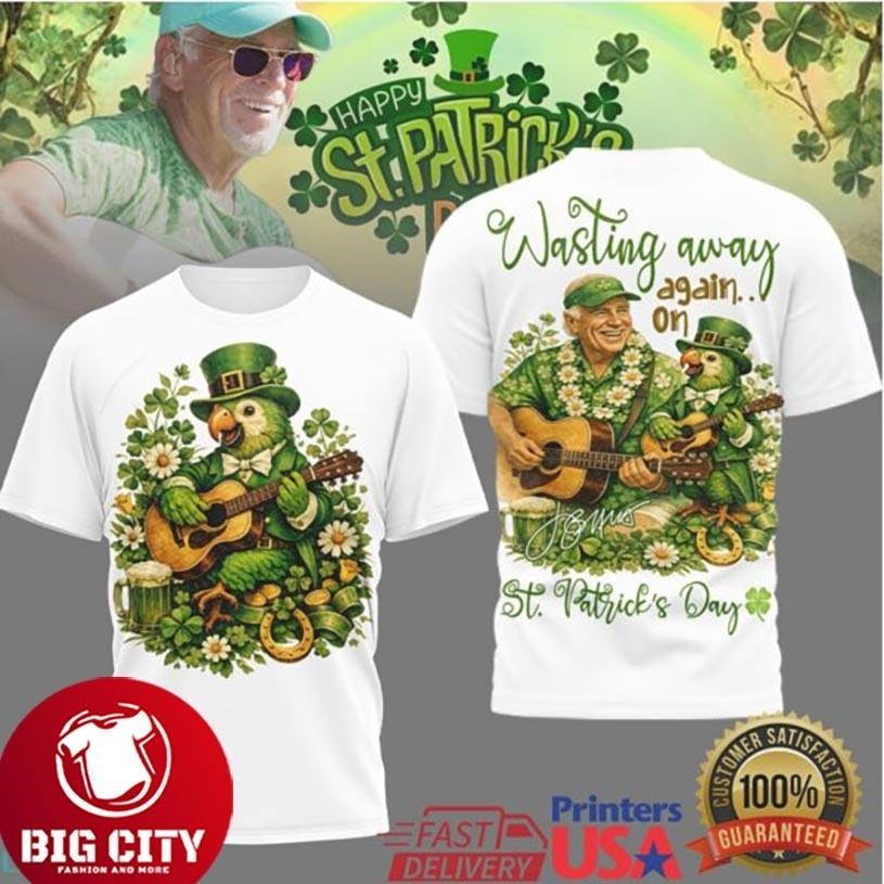 Jimmy Buffett Wasting Away Again In Margaritaville - Adult & Kids T-Shirts, Sweatshirts & Hoodies apparel design preview 1