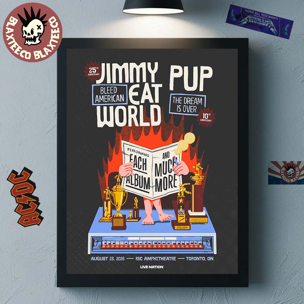 Jimmy Eat World Celebrate 25th Anniversary Of Bleed - Adult & Kids T-Shirts, Sweatshirts & Hoodies apparel design preview 1