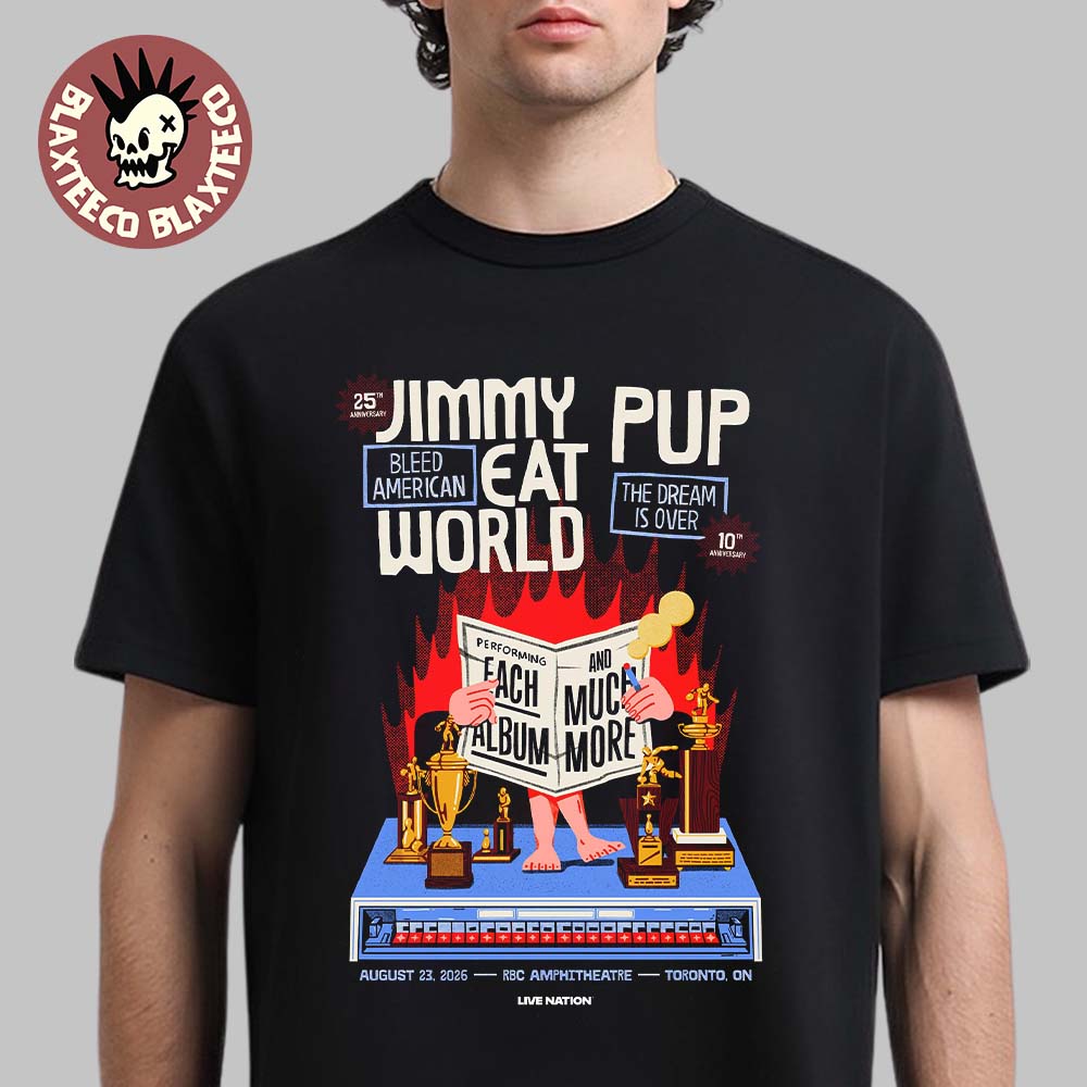 Jimmy Eat World Celebrate 25th Anniversary Of Bleed - Adult & Kids T-Shirts, Sweatshirts & Hoodies apparel design preview 1