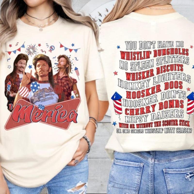 Joe Dirt 4th July Fireworks Merica Fourth - Adult & Kids T-Shirts, Sweatshirts & Hoodies apparel design preview 1