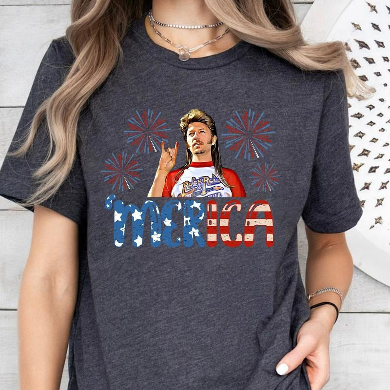 Joe Dirt America July 4th Funny Independence Day - Adult & Kids T-Shirts, Sweatshirts & Hoodies apparel design preview 1