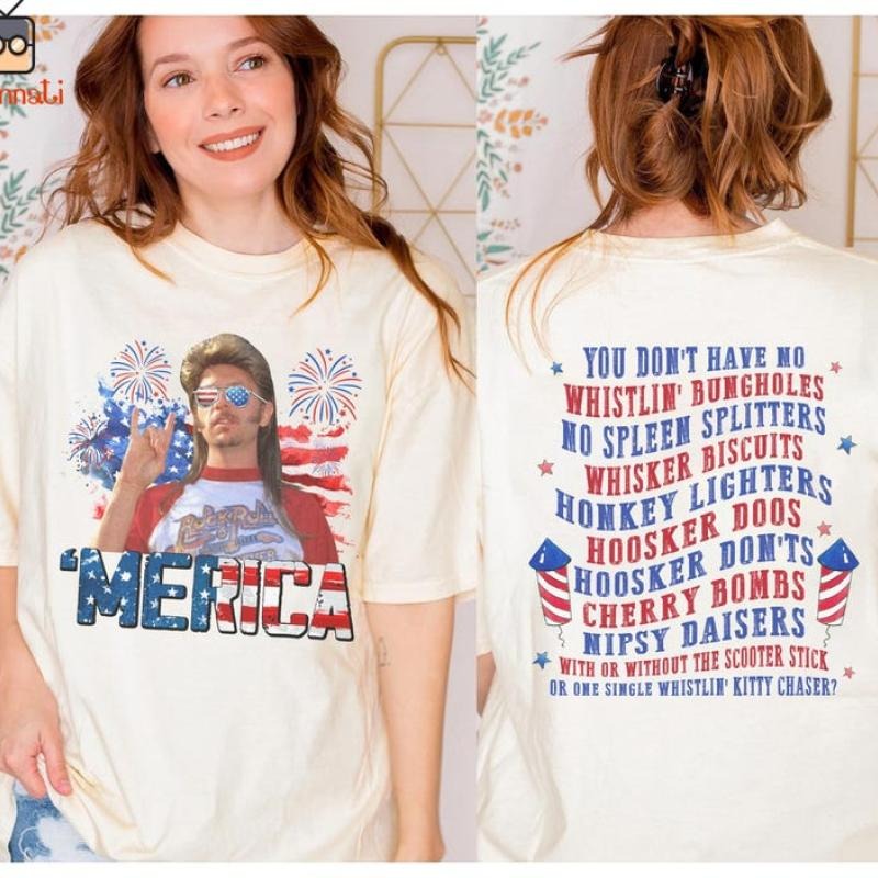 Joe Dirt Merica July 4Th Independence Day Patriotic - Adult & Kids T-Shirts, Sweatshirts & Hoodies apparel design preview 1