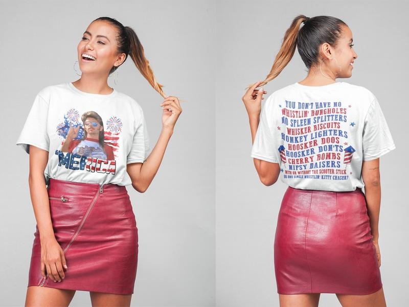 Joe Dirt Merica July 4th Independence Day - Adult & Kids T-Shirts, Sweatshirts & Hoodies apparel design preview 1